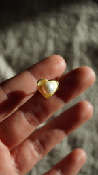 Pearl on Heart Küpe