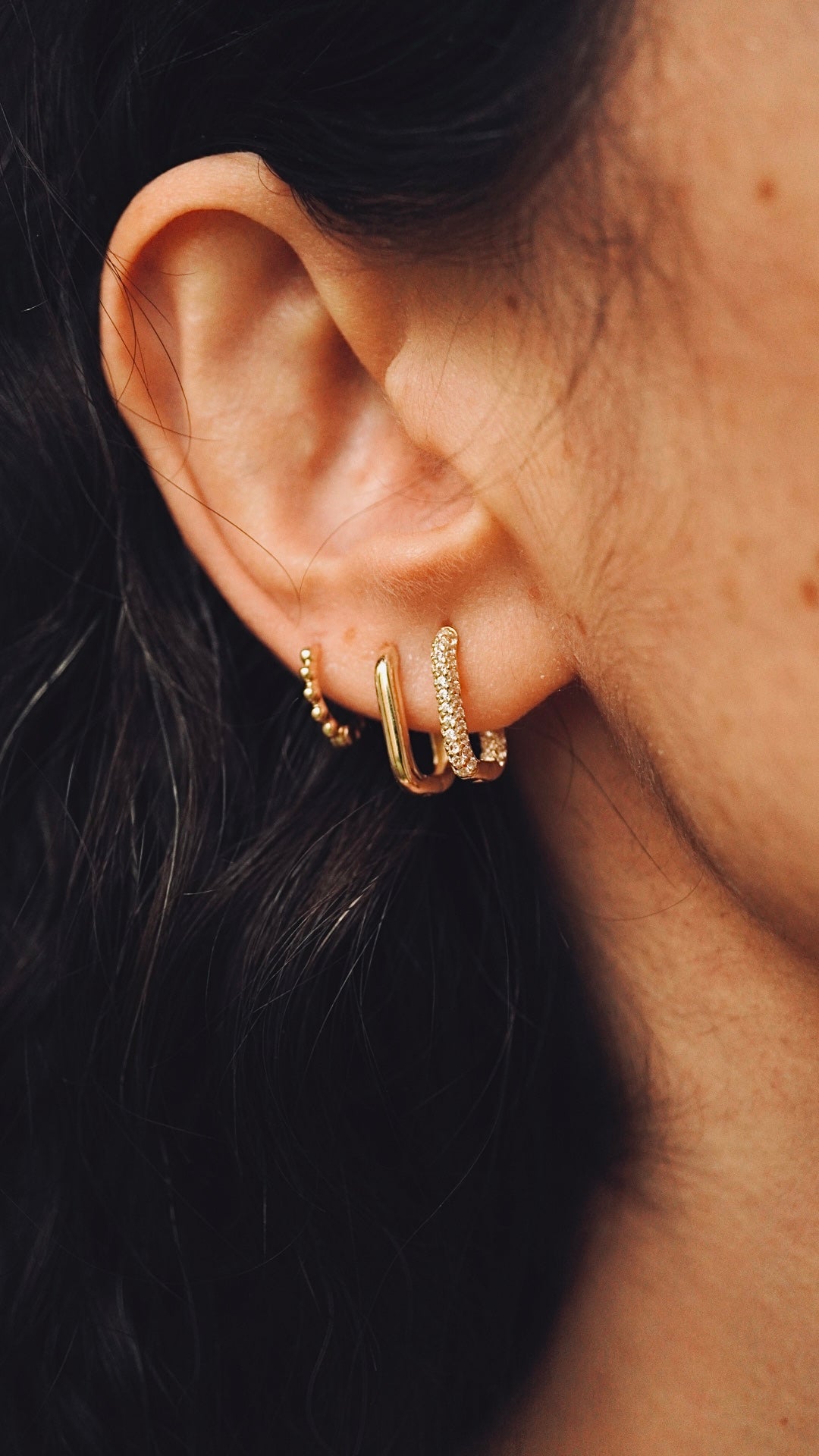 Basic Küpe - 14k Gold
